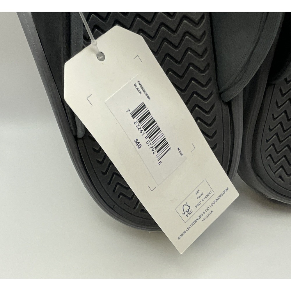 Dockers Mens Sandals Flip-Flops‎ Gray New - Black - size 7/8 - Picture 2 of 6